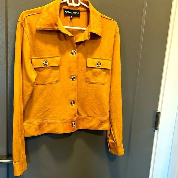 Kendall+Kylie boho chic Faux Suede Jacket, medium excellent condition stylish - Picture 1 of 7